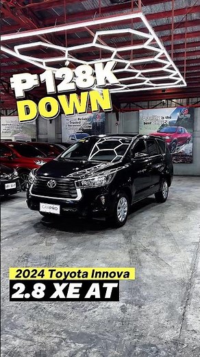 Experience strength, space, and reliability with the 2024 Toyota Innova 2.8 XE AT (Black)