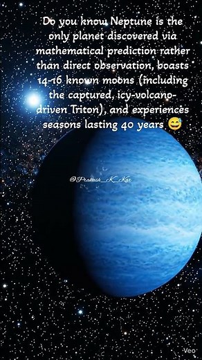 Facts about Neptune #spacefacts