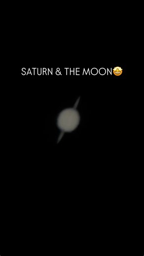 SunshineNate on Instagram: "Saturn & The Moon Tonight through a large Telescope - Orion Skyquest XT8. #saturn #moon #astronomy #telescope #stargazing"