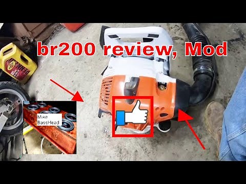 Stihl BR 200 backpack blower review/mod