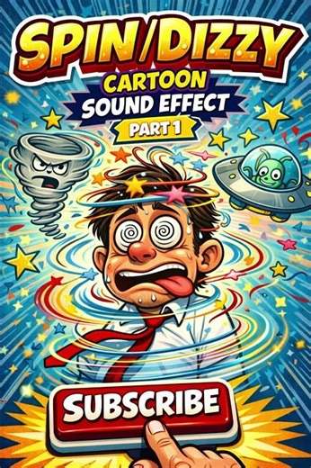 Spin Dizzy Sound Effect | Cartoon Spinning & Dizziness Audio
