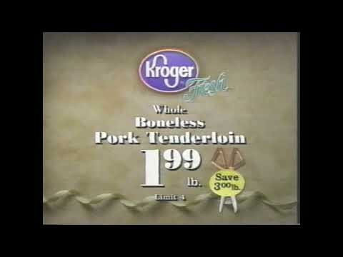 1998 Kroger Grocery Store Christmas Sale Commercial