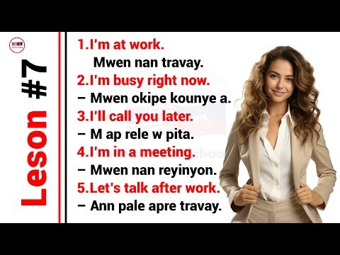 English to Haitian Creole |🚀 How to learn English Creole? 🚀 ​​Aprann pale Anglè