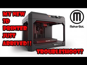New Makerbot Replicator Plus 3D Printer Setup!!