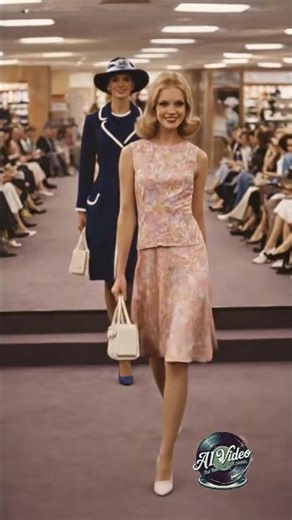 1970s Department Store Fashion Show (Unscripted Runway Moments) Parody Homage AI