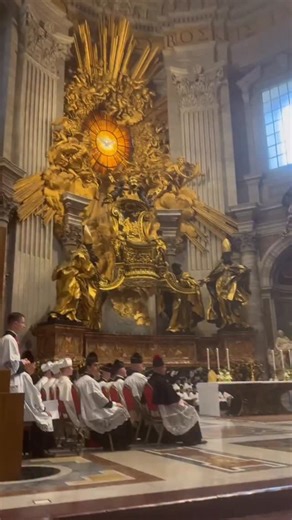 Chants Daily | Latin Mass with Cardinal Burke in St. Peter’s Basilica earlier today. Here, the Gloria is sung. Via @MLJHaynes / X Follow @chantsdaily... | Instagram