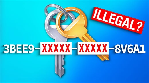 Are Windows generic keys legal and safe?
