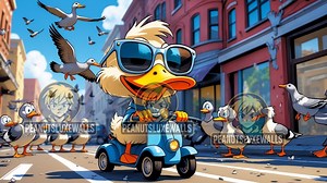 Funny Duck Scooter 8K Wallpaper – Cartoon Phone & Desktop (digital Download) - Etsy Australia