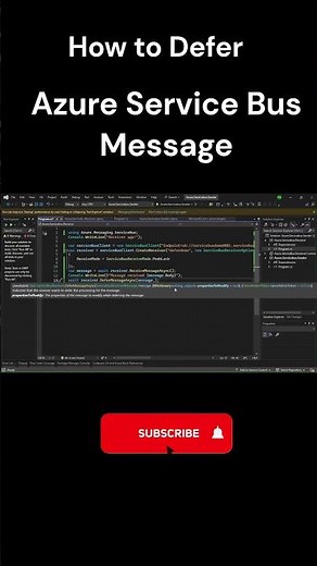 Azure Service Bus | Defer Message in Peek Lock Mode