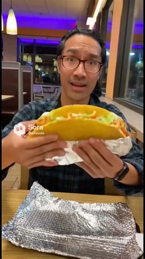 XXL Extra Large Supreme Taco Biggest Taco Bell Secret Menu #tacobell #fastfood #secretmenu