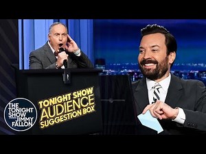 Audience Suggestion Box: Musical Reboot of The Shining, Andrés Cantor's "Goal" Call | Tonight Show