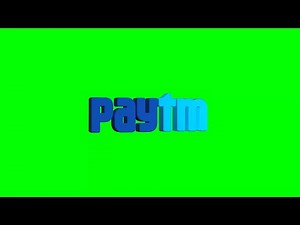 Paytm Logo Icon Revolving 3D Animation Loop on Green Screen | 4K | FREE TO USE