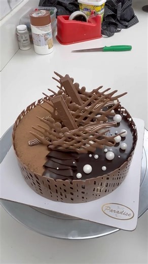 Milk Chocolate cake decorating ideas #milkcake #chocolatecake #trending #viral #shorts #cakevideo