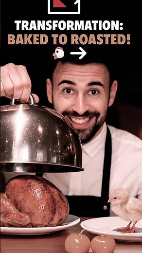 Chicken Dinner Transformation | Baked to Roasted! 🐔🔥 #shorts