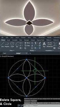 False Ceiling Petal Design in AutoCAD | Easy Step by Step Tutorial