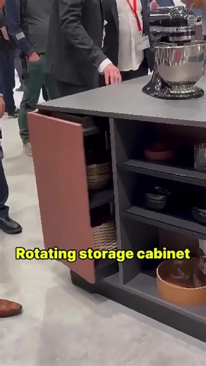 Stylish Rotating Storage Cabinet for Modern Kitchens