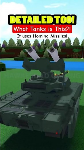 Roblox Build a Boat for Treasure What Realistic Tank is this? uses Homing Missile! #roblox #babft