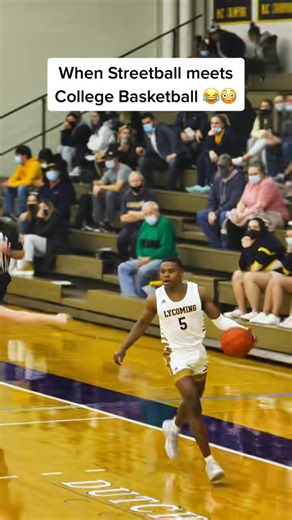 Throwback to when I brought a street ball move to a college basketball game! Sometimes you gotta bring out those moves on the biggest stage! 😂❄️ #basketball #bball