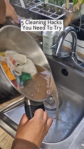 Just A Girl That Loves Her Hacks 🧼😘 5 Cleaning Hacks To Try : 1. Use extendable cleaning gadgets to avoid bending/kneeling. 2. Put a smaller bucket inside the mop bucket to mop with cleaner water. 3. Use my cleaning schedule to get into a routine and keep on top of your chores. 4. Mix baking soda and dish soap to make socks white again. 5. Mix rice and essential oil to make air freshner. Use to keep your bathroom fresh. #cleaninghacks #cleaningmotivation #instaclean #cleaningmotivation #cleani