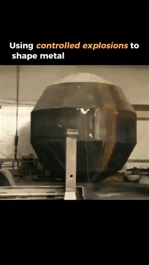 Star AI | Navigate the Stars of AI on Instagram: "Explosive Hydroforming: Using Controlled Explosions to Shape Metal! Explosive hydroforming (also called HERF - High Energy Rate Forming) is an amazing manufacturing process that uses controlled explosives underwater to shape metal into complex forms. Instead of using giant mechanical presses that would cost millions of dollars, manufacturers can use a small explosion to instantly create the enormous pressure needed to mold metal! 👉If you want mo