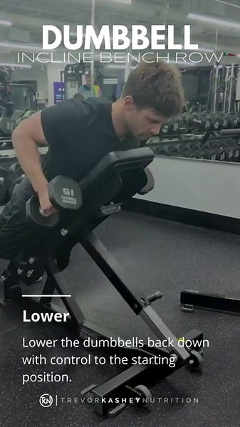 Dumbbell Incline Bench Row – How to Perform It Correctly | Trevor Kashey Nutrition