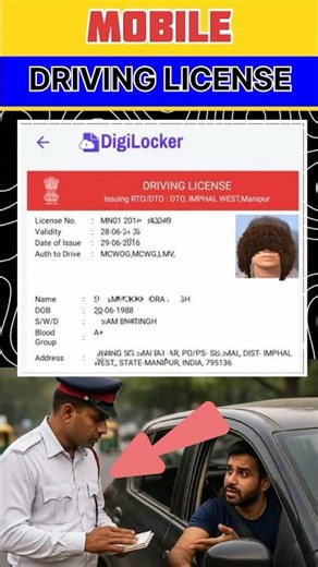 how to get driving licence from digilocker #shorts