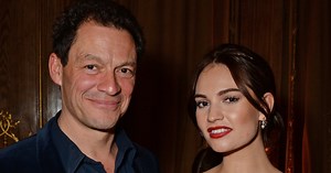 4 years ago, Dominic West had an affair with Lily James. He says he and his wife 'joke' about it.