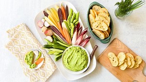 Herby spring pea dip recipe