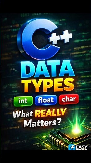 C++ Data Types Explained | int, float & char for Beginners