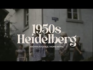 Archive footage of 1950s Heidelberg | Germany home movie film