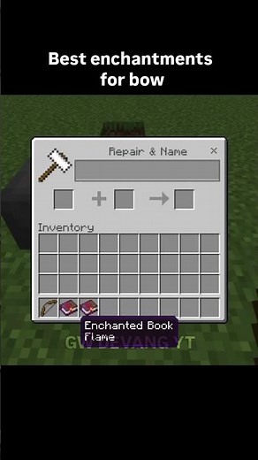 Best Bow Enchantments in Minecraft 🏹🔥 #shorts
