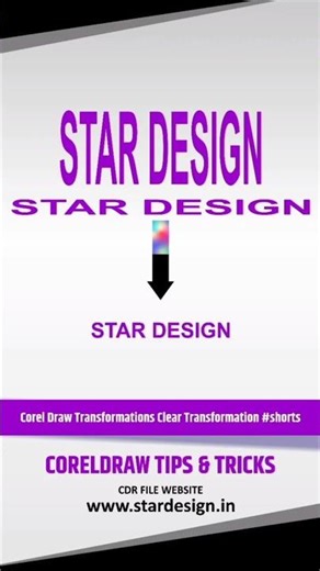 Corel Draw Transformations Clear Transformation #shorts