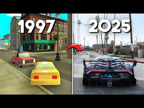 Evolution Of GTA Games 😍 (1997-2025) | From 2D Games To 3D Explained