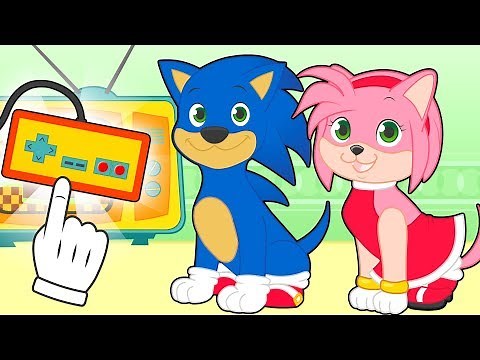 BABY PETS Kira y Max se disfrazan de Sonic y Amy 💥 Dibujos animados para niños en español