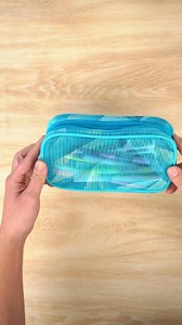ZIPIT MeshUp Pencil Case, Double Compartment Mesh Pencil Pouch for School, Aesthetic Stationery Organizer for Kids, Teens and Adults
