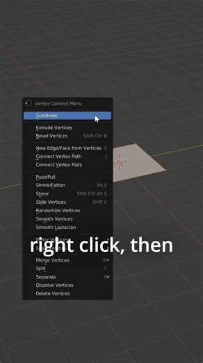 subdivide in blender