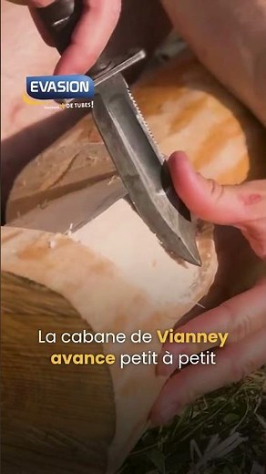 La cabane de Vianney avance petit à petit ... 💙