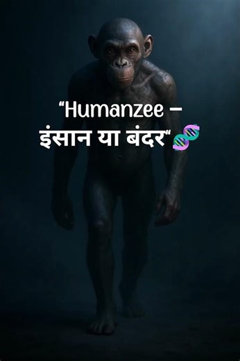 “Humanzee – इंसान और बंदर का रहस्यमयी मिलन 🧬”