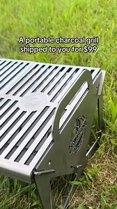 A heavy duty charcoal grill that will flat pack and can be used for grilling at any location. Add a griddle to the package as well. #chiassonsmoke #grill #outdoors | Chiasson Smoke