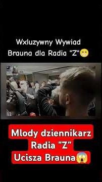 Grzegorz Braun udzielił ekskluzywnego wywiadu dla Radia Zet 🤣 #Korona