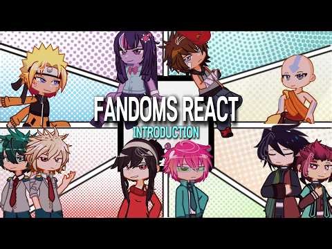 FANDOMS react to each other || INTRODUCTION 1/1 ||2x SPEED| 0.5/8