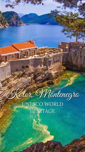 UNESCO WORLD HERITAGE SITES - Kotor, Montenegro 😍 #travel #unesco #montenegro