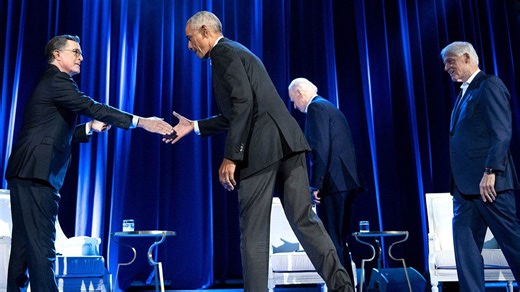 Obama chooses supporter Stephen Colbert for debut interview at controversial presidential center