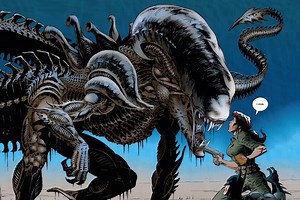 Aquella vez que Batman casi muere devorado por un xenomorfo que nació de las entrañas de un cocodrilo. Así fue el loco crossover de Alien con DC Comics