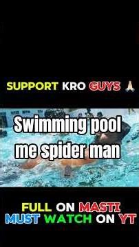 spider man swimming pool me masti krte hue🤣 #shortsvlog #minivlog #masti #dailyvlog