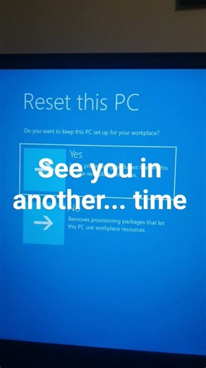 See you in another... time (Windows 11 reboot) #goth #windows11