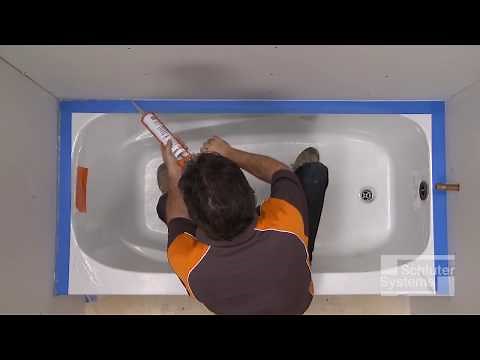 Bathtub Surrounds: KERDI Over Solid Backing