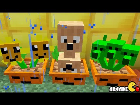 Plants vs. Zombies 2 Minecraft Mod In Crazy Dave's House!