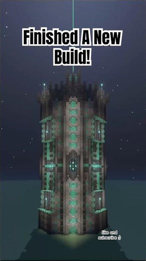 DARK TOWER BUILD IN MINECRAFT! #minecraft #viralshort #gaming