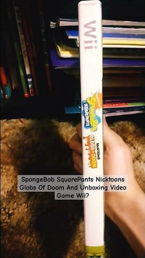 SpongeBob SquarePants Nicktoons Globs Of Doom And Unboxing Wii Video Game? 🎮🧽